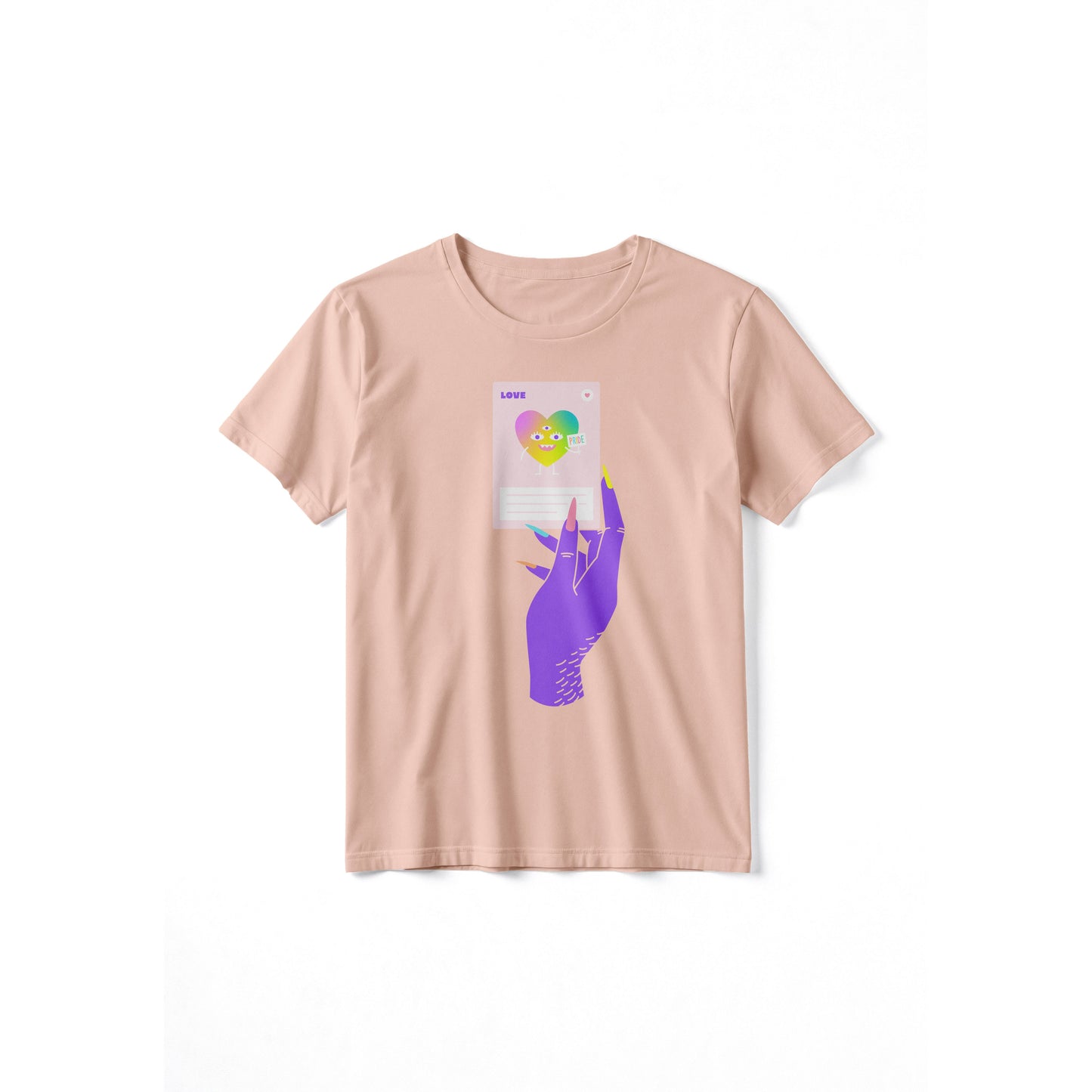 PRIDE CARD TEE (PEACH)