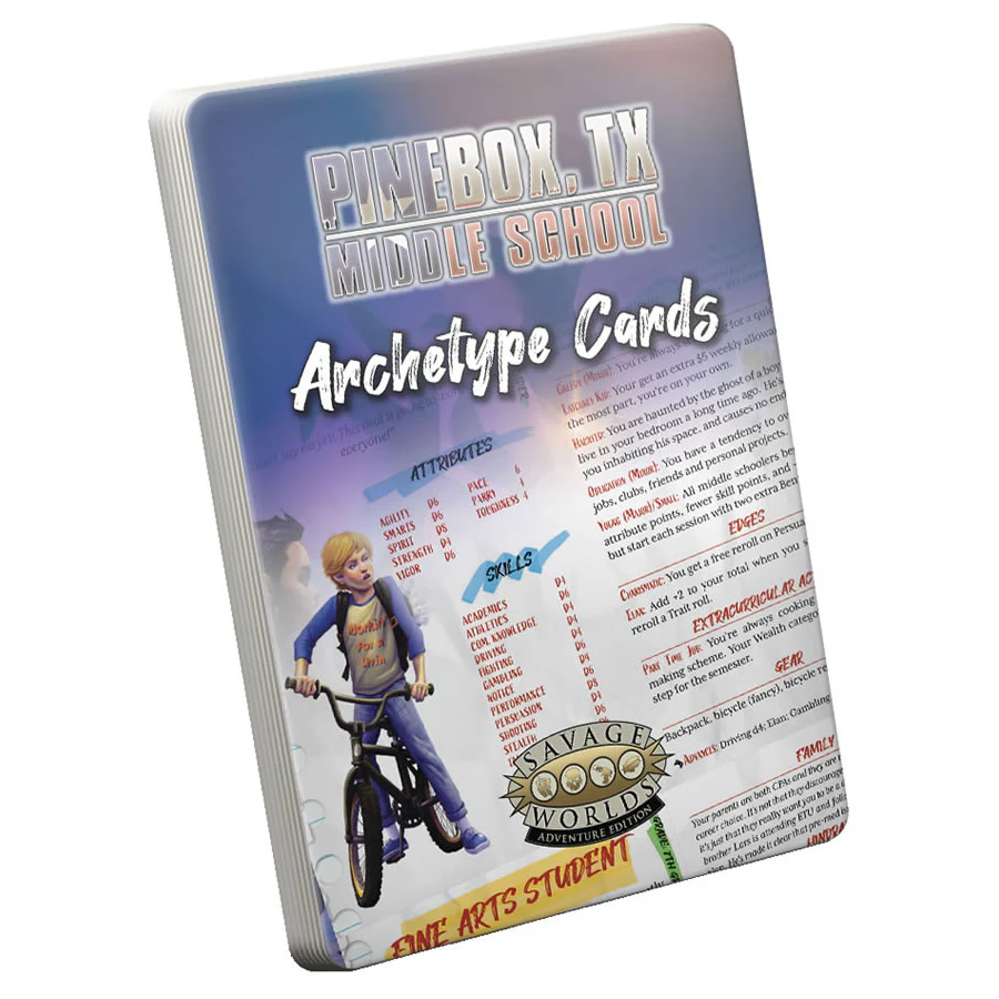 PINEBOX MIDDLE SCHOOL RPG ARCHETYPE CARDS