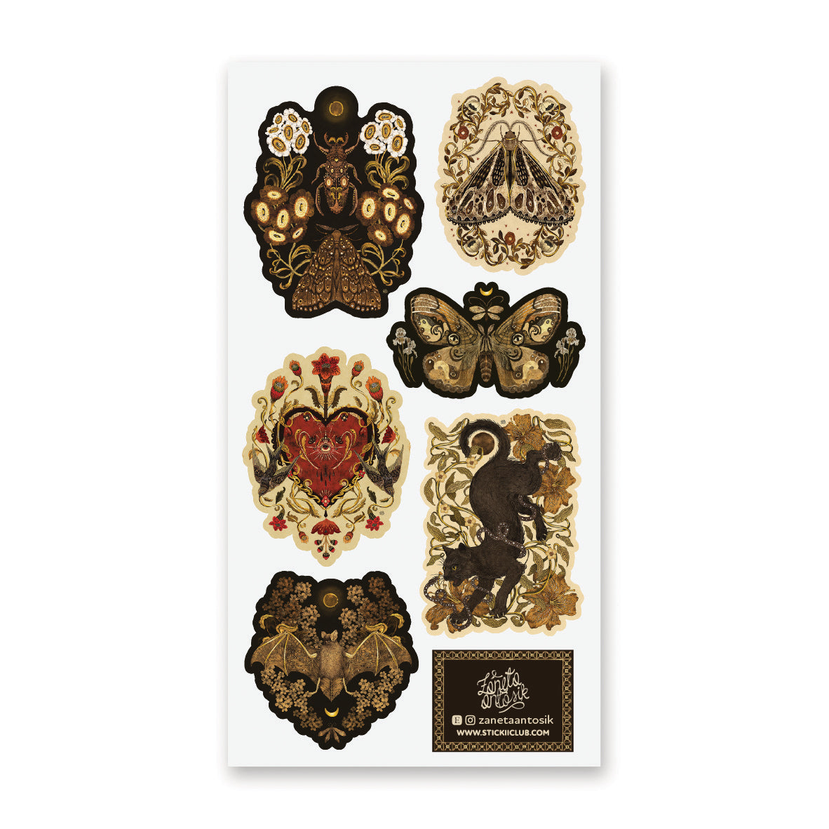 TWILIGHT GARDEN STICKER SHEET