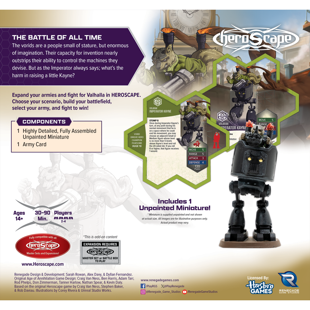 HEROSCAPE BOILING TENSION IMPERATOR KAYNE