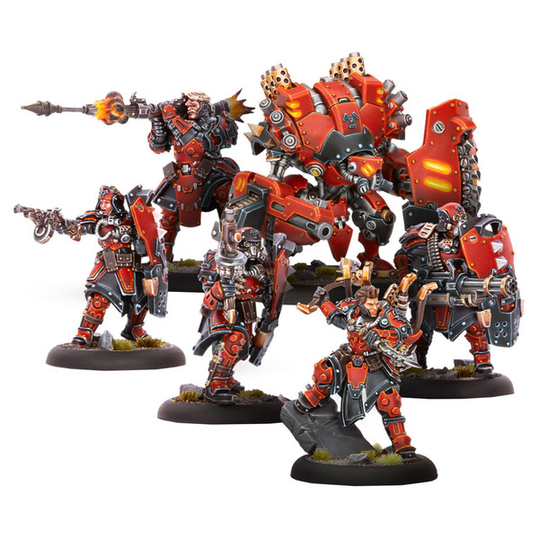 WARMACHINE KHADOR SKS-6 COMMAND CADRE