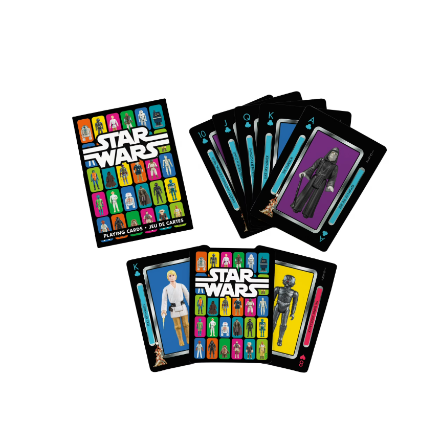 STAR WARS ACTION FIGURES PLAYING CARDS