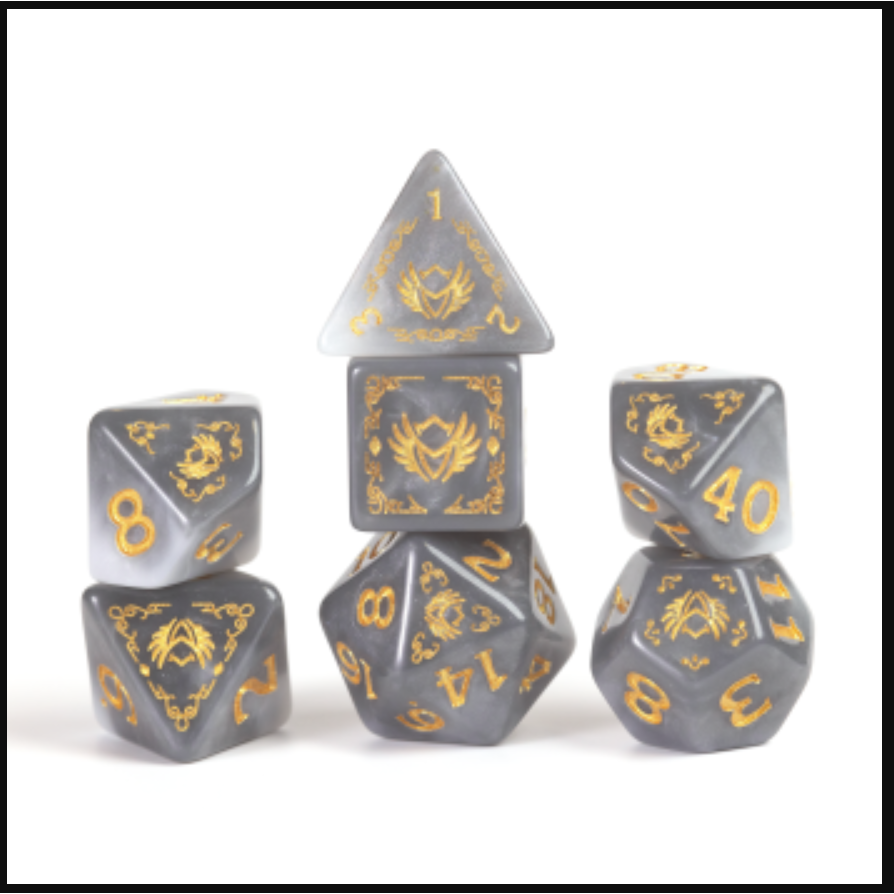D&D ADVENTURE DICE: PALADIN WHITE/GREY