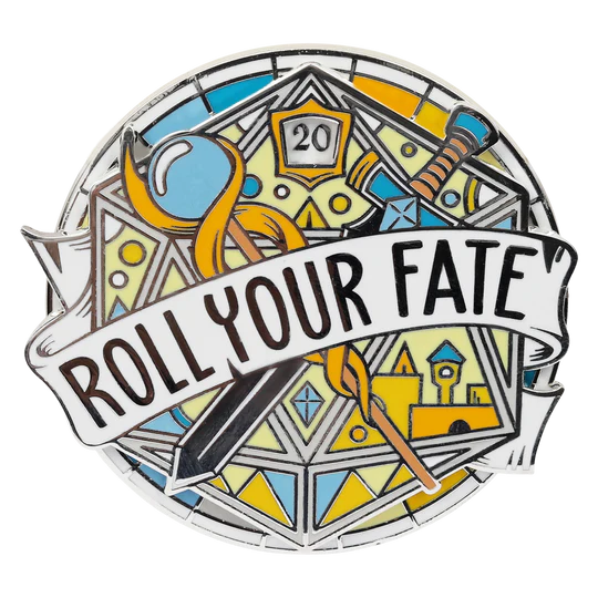 ROLL YOUR FATE SPINNER PIN