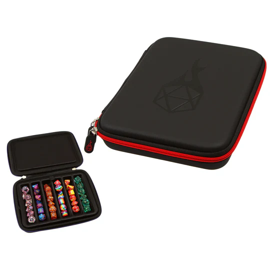 FORGED 6-ROW ZIP-UP DICE BOX W REMOVABLE TRAY