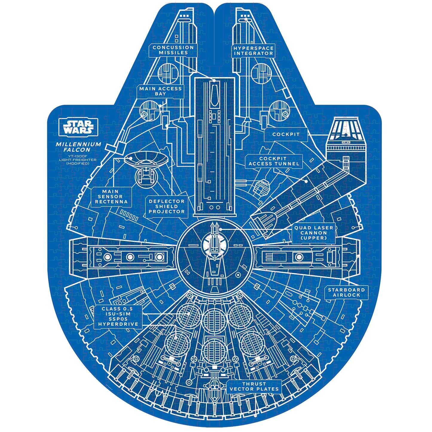 STAR WARS MILLENIUM FALCON JIGSAW PUZZLE & TRIVIA