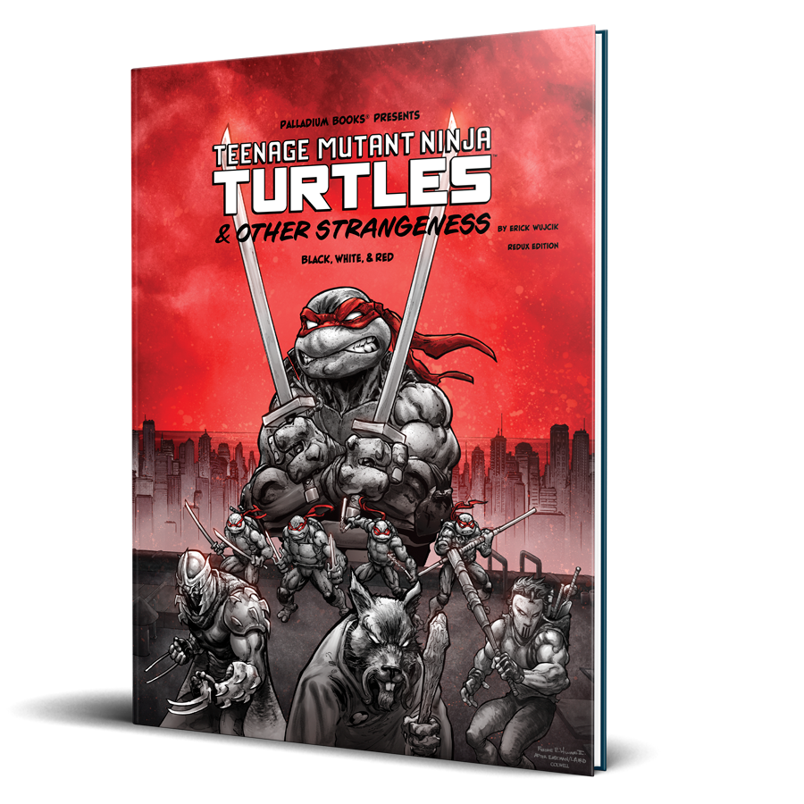 TEENAGE MUTANT NINJA TURTLES & OTHER STRANGENESS RPG BLACK, WHITE, & RED