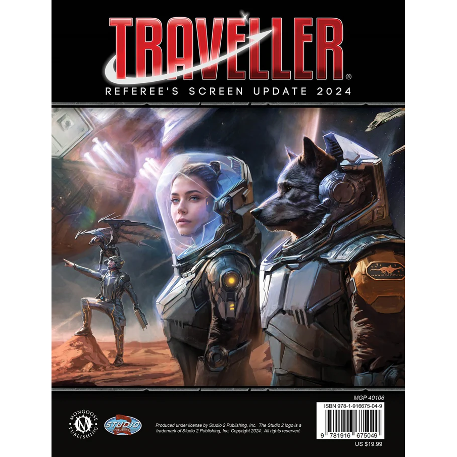 TRAVELLER RPG REFEREE SCREEN 2024