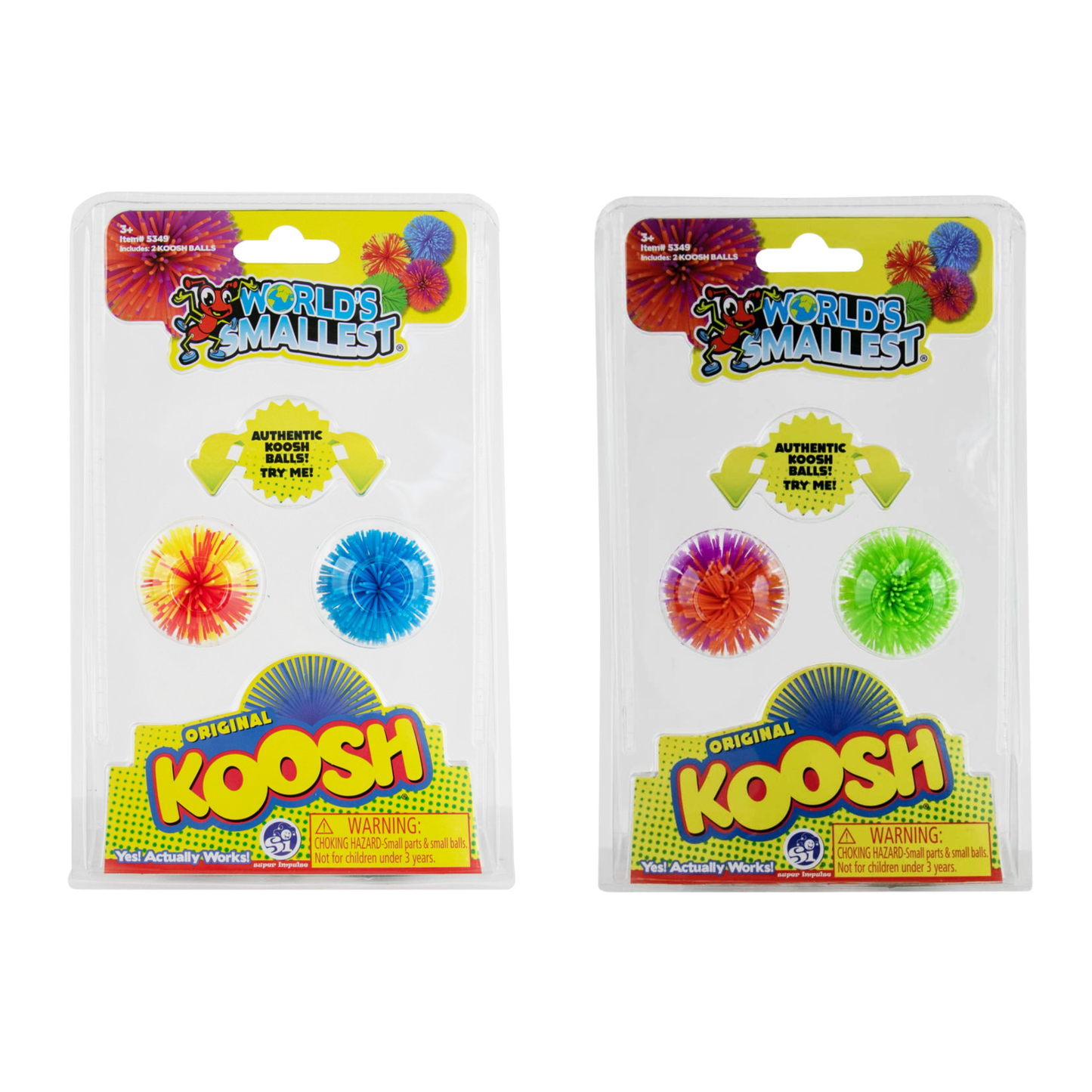 WORLD'S SMALLEST ORIGINAL KOOSH BALL 2-PACK