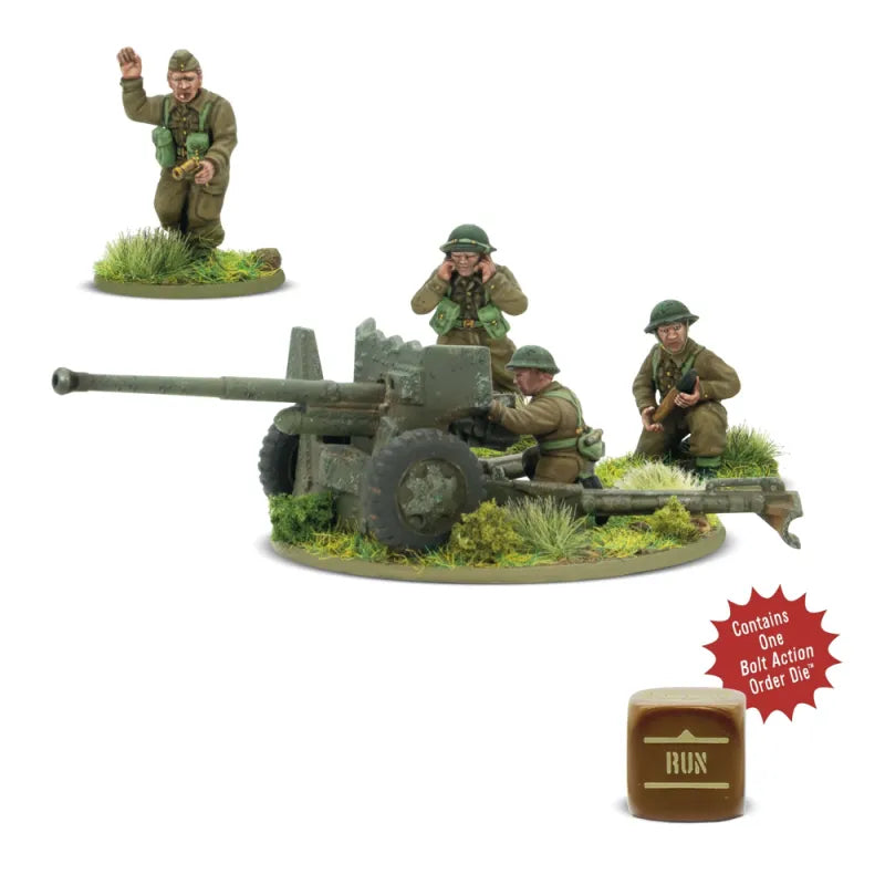 BOLT ACTION BRITISH 6-POUNDER ANTI-TANK GUN