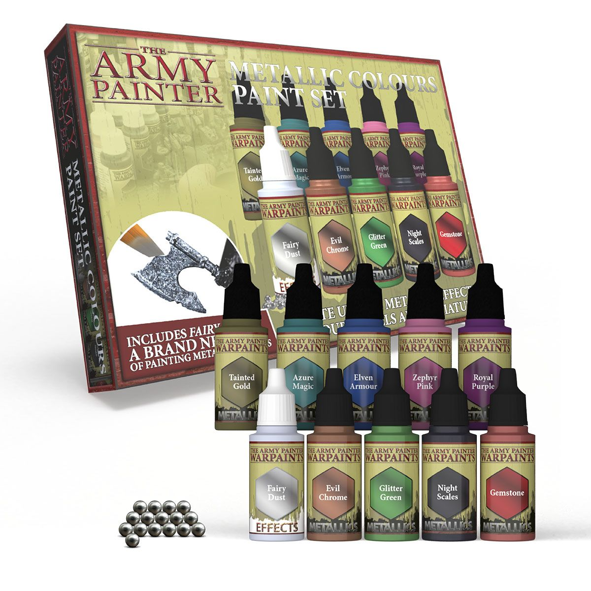 METALLIC COLOURS PAINT SET