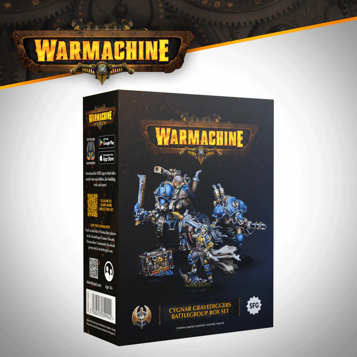 WARMACHINE CYGNAR GRAVEDIGGERS BATTLEGROUP BOX