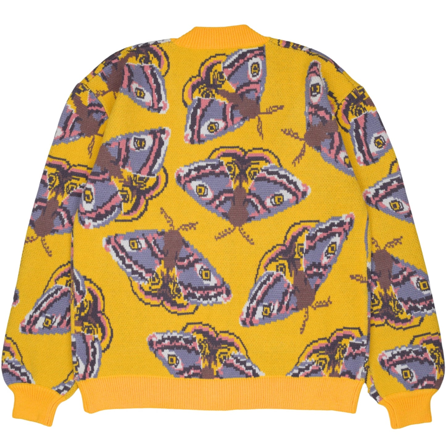 YELLOW EMPEROR MOTH CARDIGAN