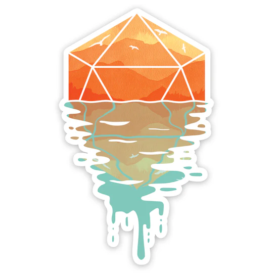 D20 SUNSET VINYL STICKER