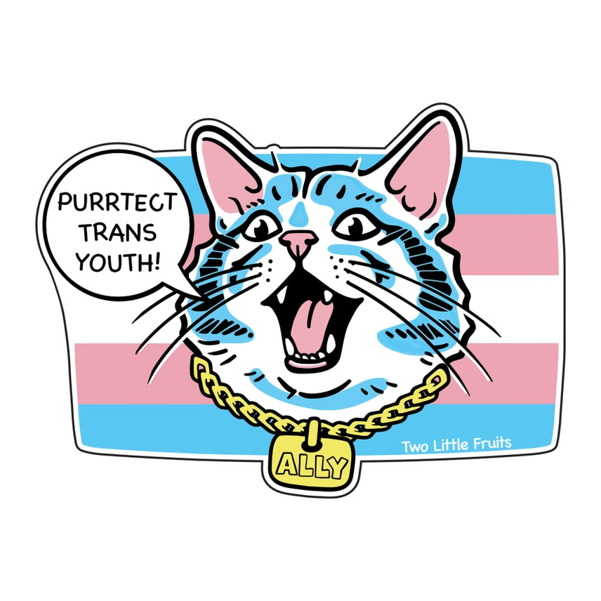 PURRTECT TRANS YOUTH STICKER