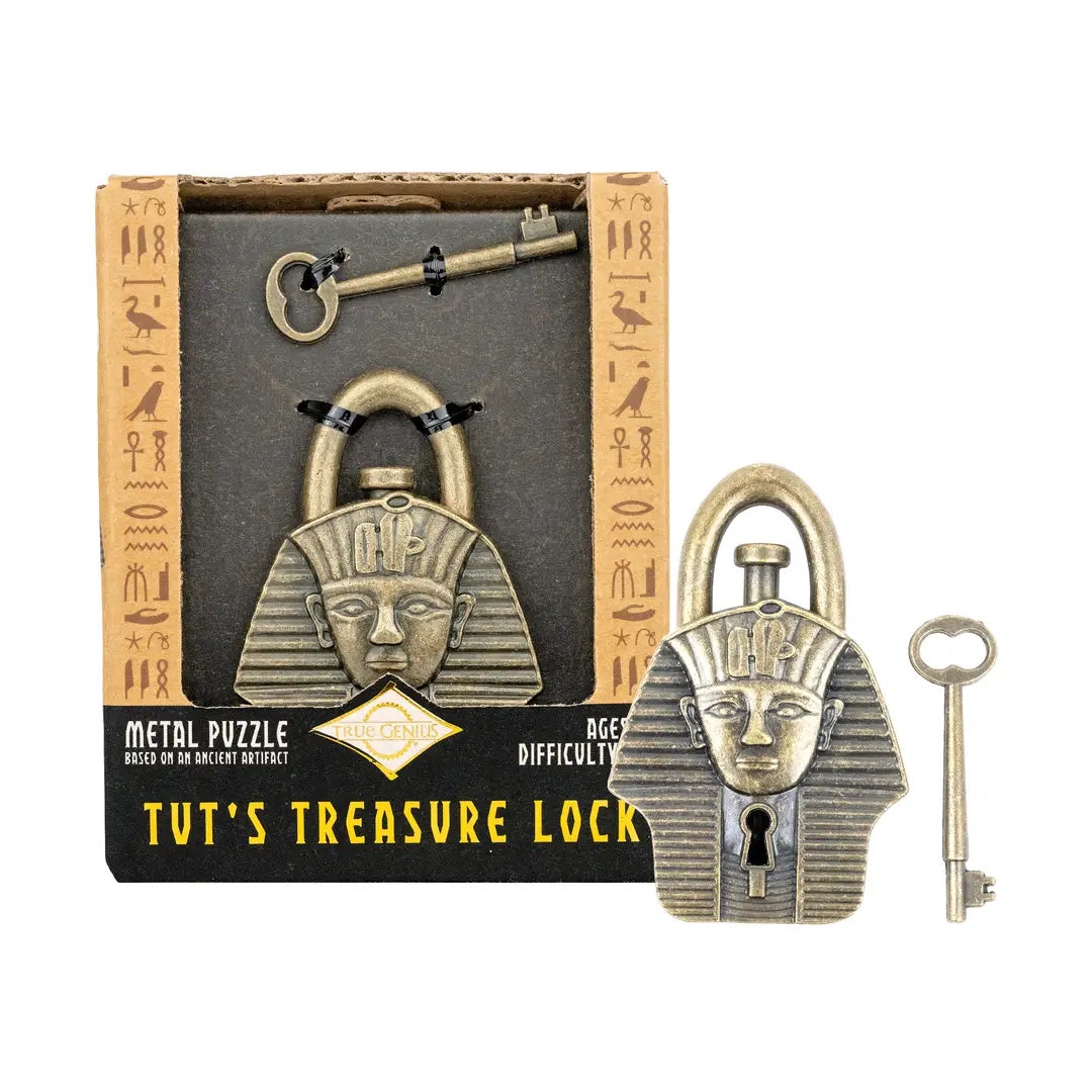 TRUE GENIUS-TUT'S TREASURE TRICK LOCK PUZZLE