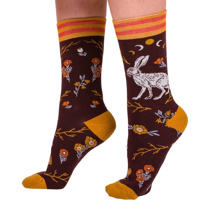 THE HARE CREW SOCKS BY FOOTCLOTHES