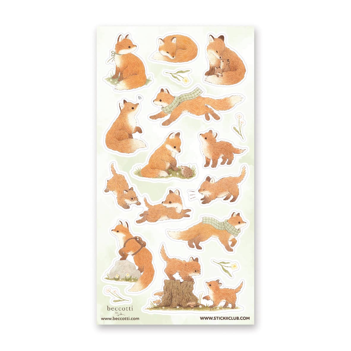 LOVELY LITTLE FOXES STICKER SHEETS