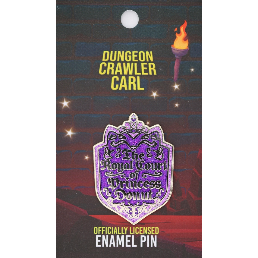 DUNGEON CRAWLER CARL ROYAL COURT OF PRINCESS DONUT ENAMEL PIN