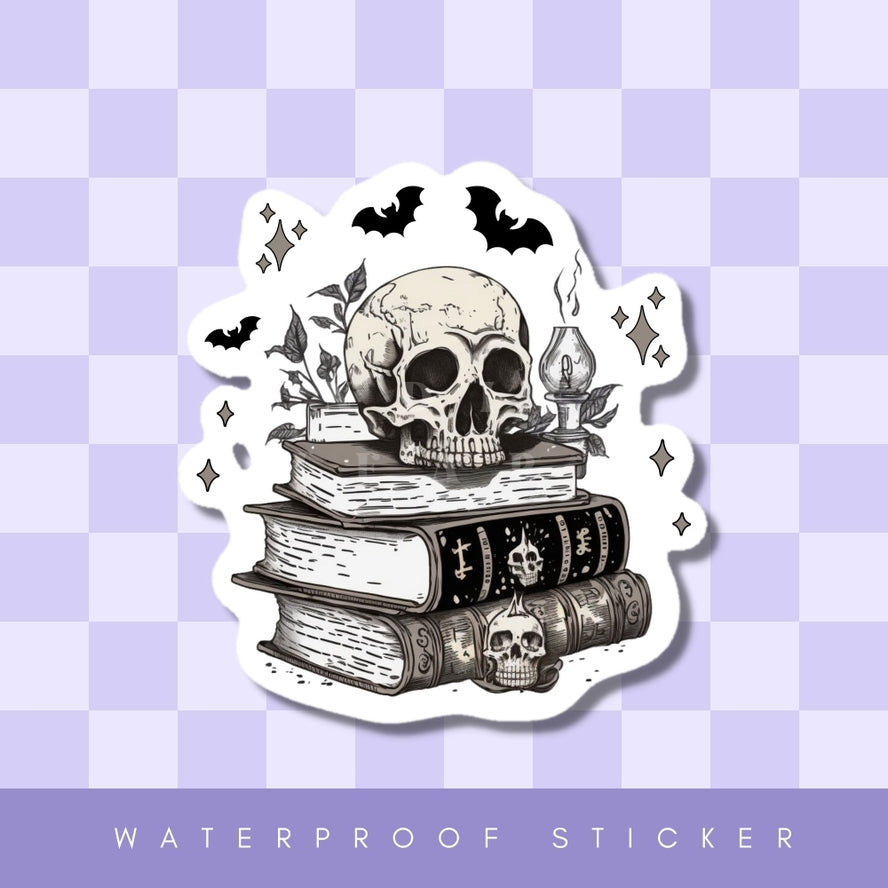 DARK ACADEMIA BOOK STACK STICKER