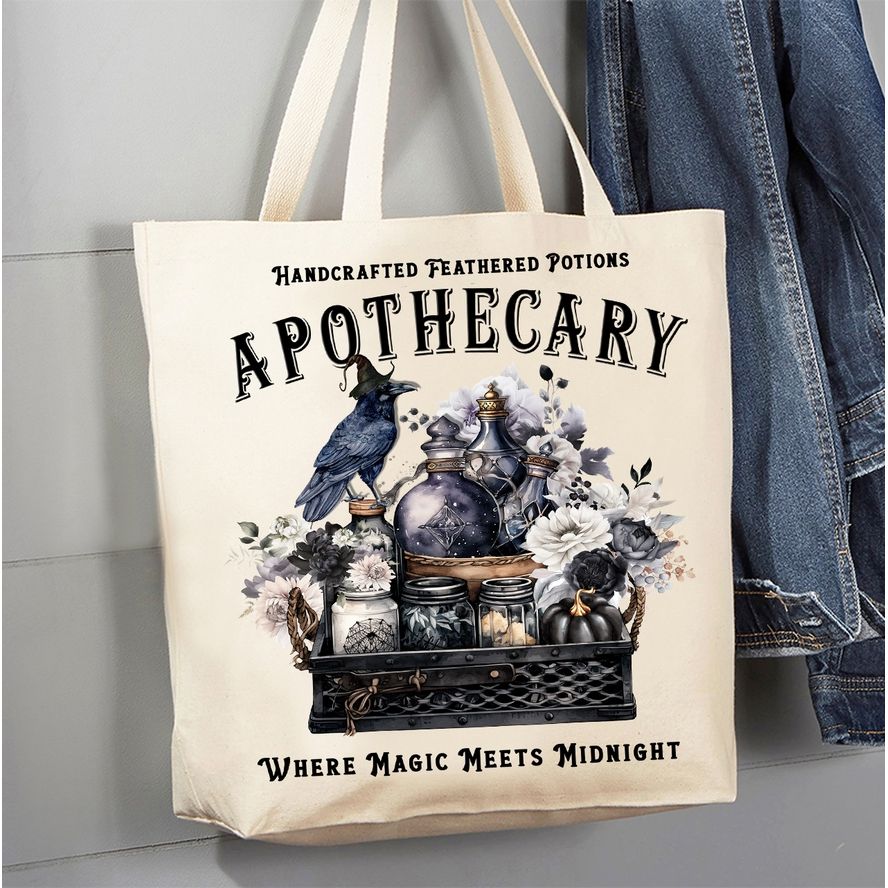 WHERE MAGIC MEETS MIDNIGHT CANVAS TOTE BAG