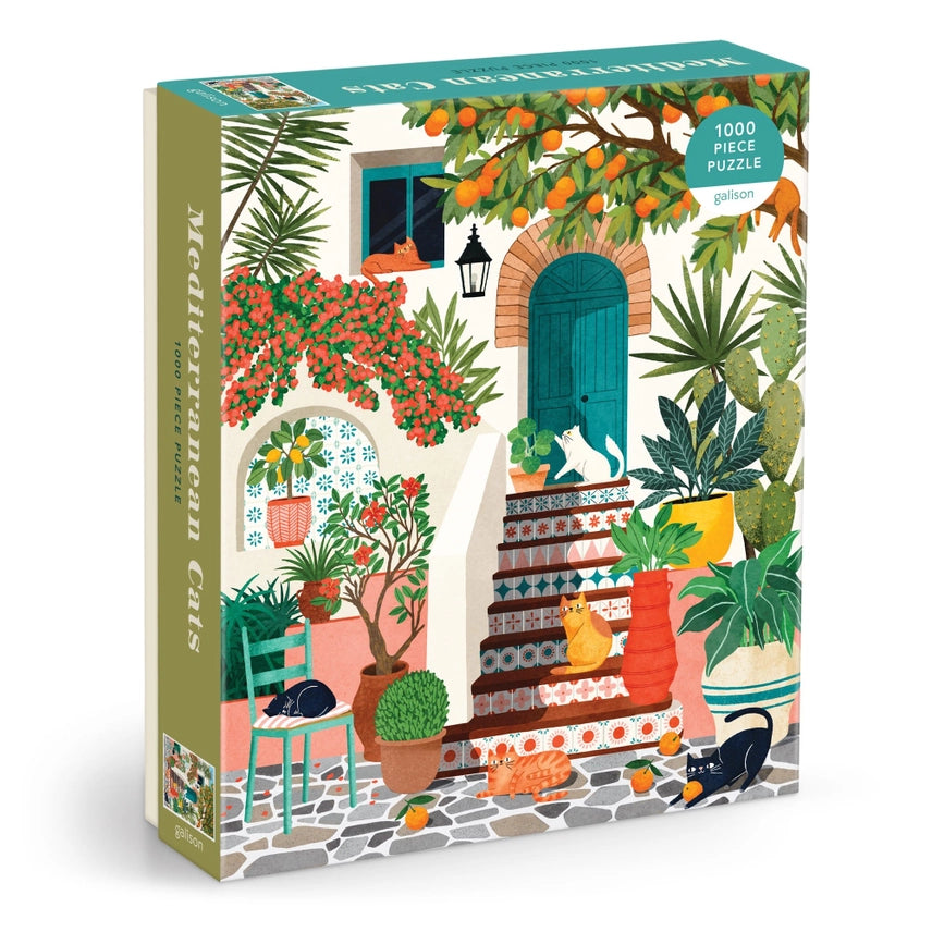 MEDITERRANEAN CATS 1000 PIECE PUZZLE