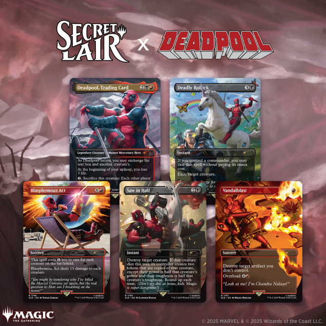 MAGIC THE GATHERING SECRET LAIR MARVEL'S DEADPOOL NONFOIL