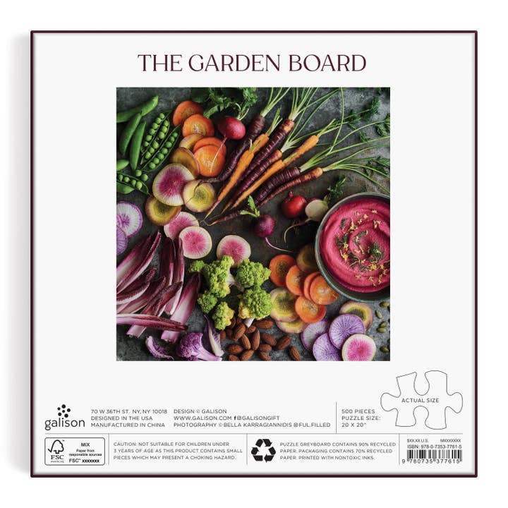 THE GARDEN BOARD 500PC PUZZLE