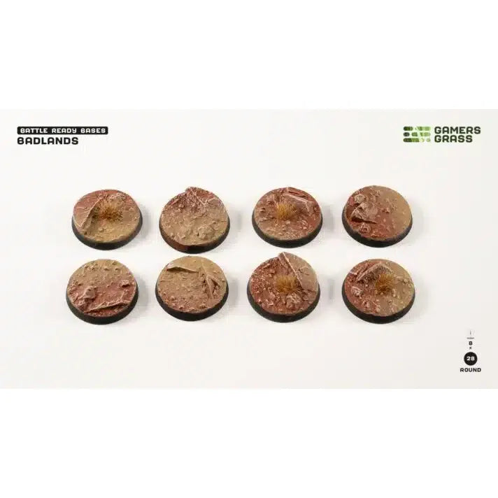 GAMER'S GRASS BADLANDS ROUND 28MM