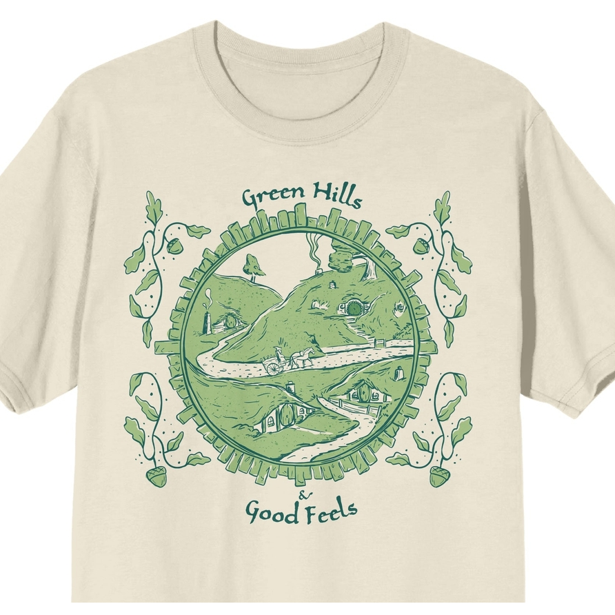 LORD OF THE RINGS GREEN HILLS & GOOD FEELS T-SHIRT