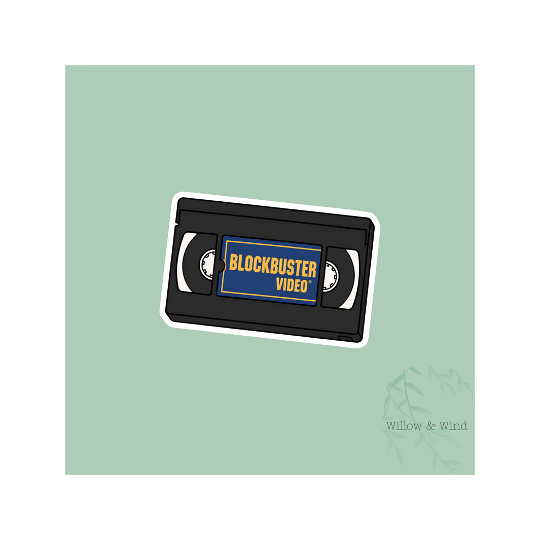 BLOCKBUSTER VIDEO VHS TAPE STICKER