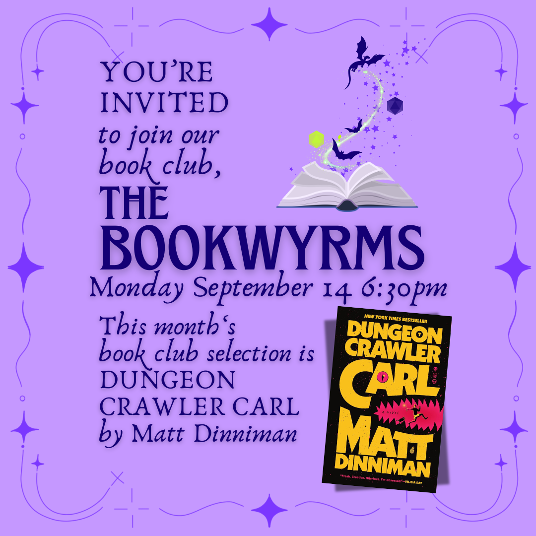 BOOKWYRMS BOOKCLUB SEPTEMBER 14 2026 - DUNGEON CRAWLER CARL