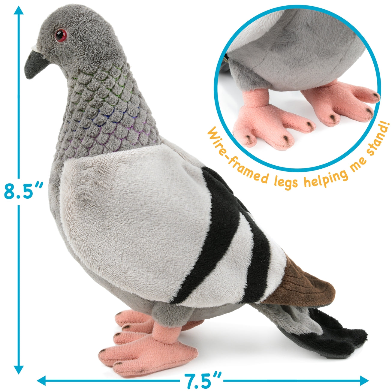PEPPER THE PIGEON PLUSH