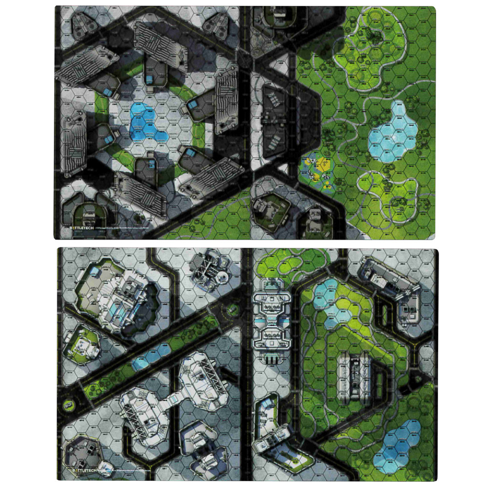BATTLETECH BATTLE MAP: CITIES CENTRAL PARK/SHOPPING DISTRICT