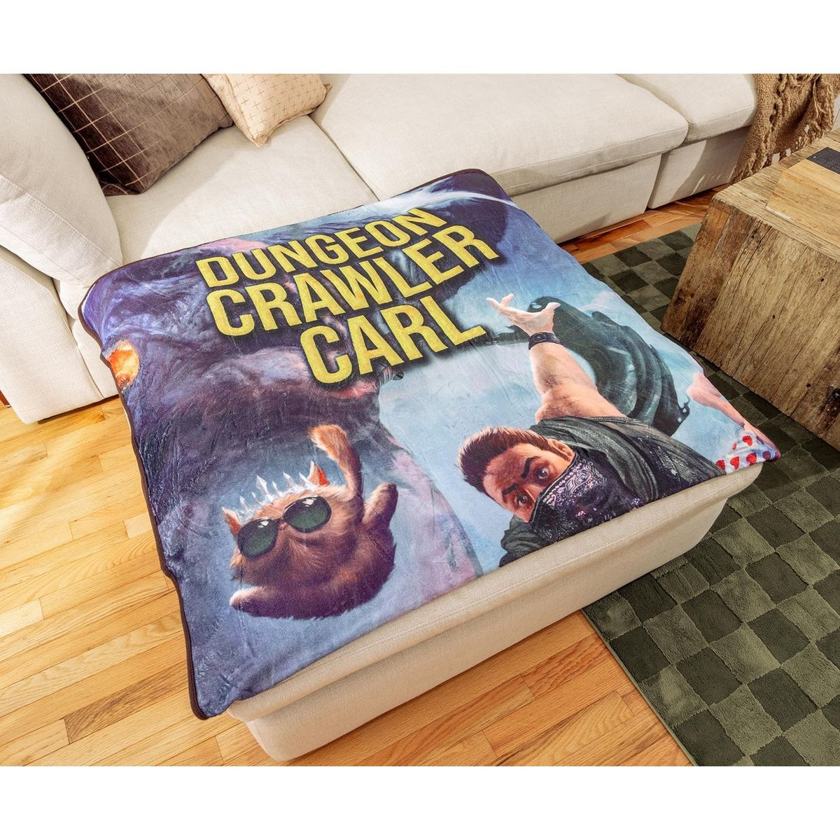 DUNGEON CRAWLER CARL FLEECE THROW BLANKET