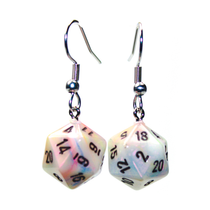 HOOK EARRINGS MINI D20 FESTIVE CIRCUS