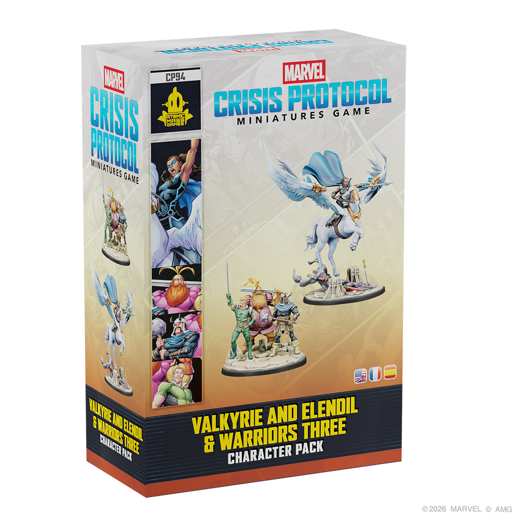 MARVEL CRISIS PROTOCOL - VALKYRIE ON ELENDIL & WARRIORS THREE