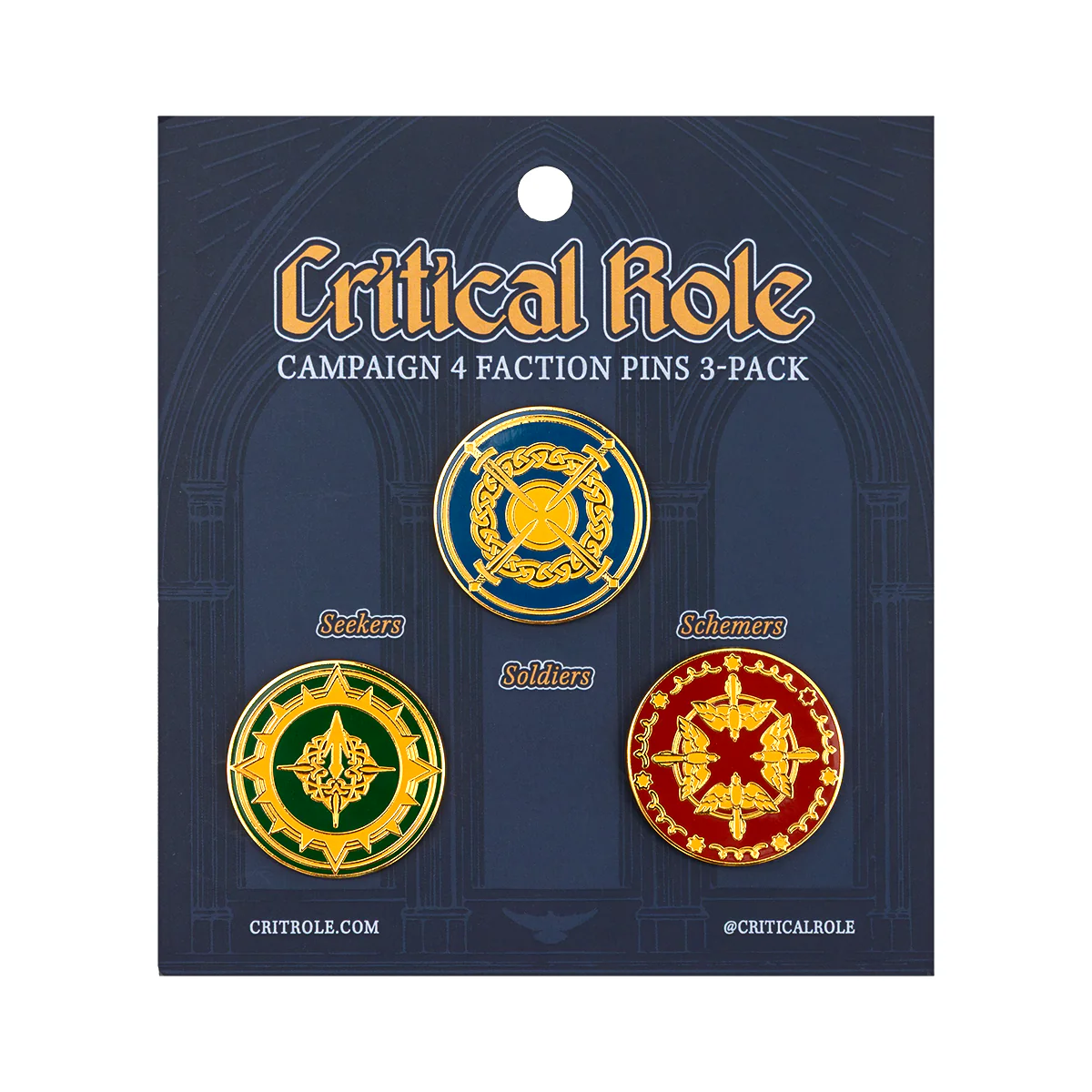 CRITICAL ROLE CAMPAIGN 4 FACTIONS PINS (3)