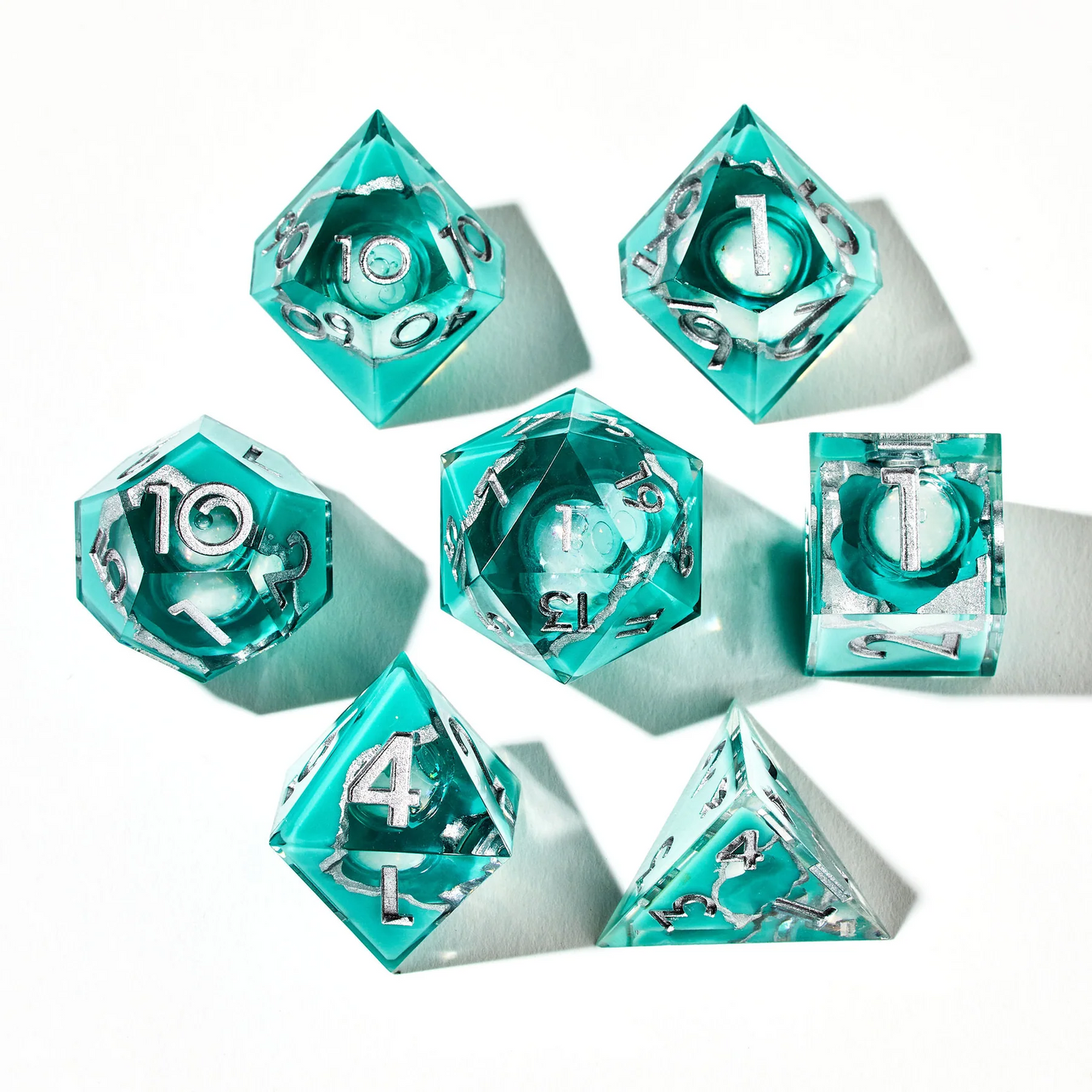 DISPEL CRYSTAL COVE LIQUID CORE 7PC DICE SET