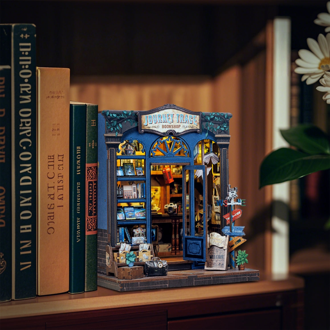 JOURNEY TRACE BOOKSHOP 3-D DIY BOOK NOOK KIT