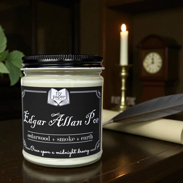 EDGAR ALLAN POE JAR CANDLE