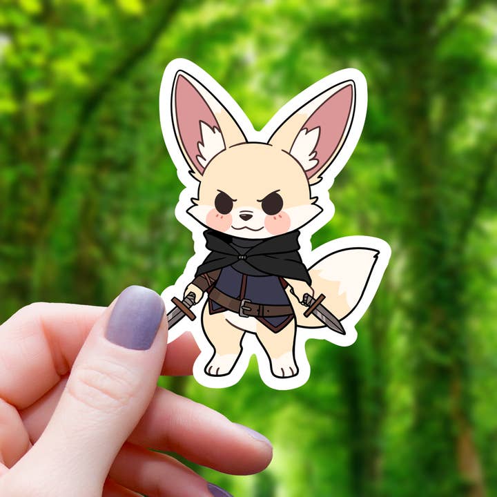 FENNEC FOX ROGUE TTRPG STICKER