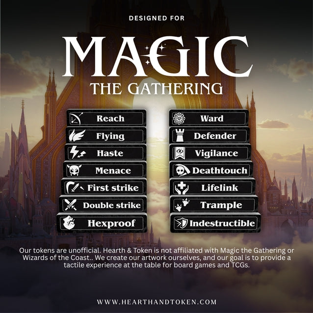 HEARTH & TOKEN: MAGIC KEYWORDS (BLACK & WHITE)