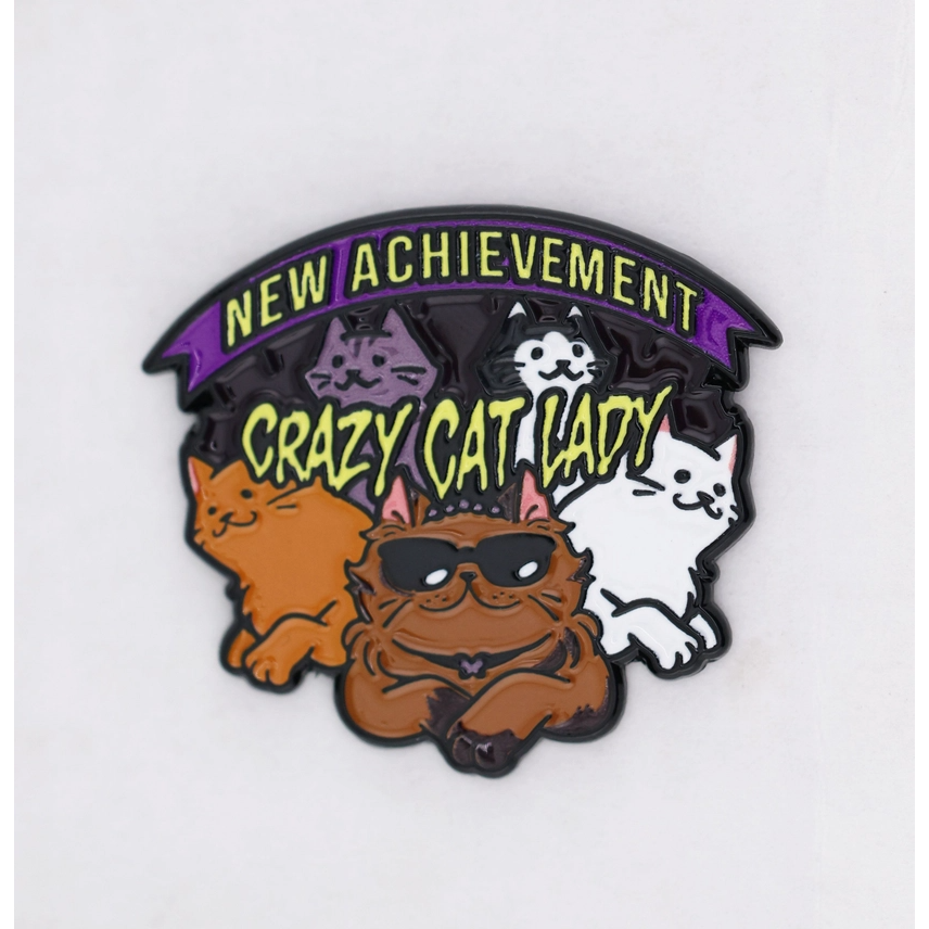 DUNGEON CRAWLER CARL CRAZY CAT LADY PIN