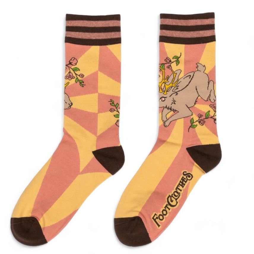 JACKALOPE CREW SOCKS BY FOOTCLOTHES