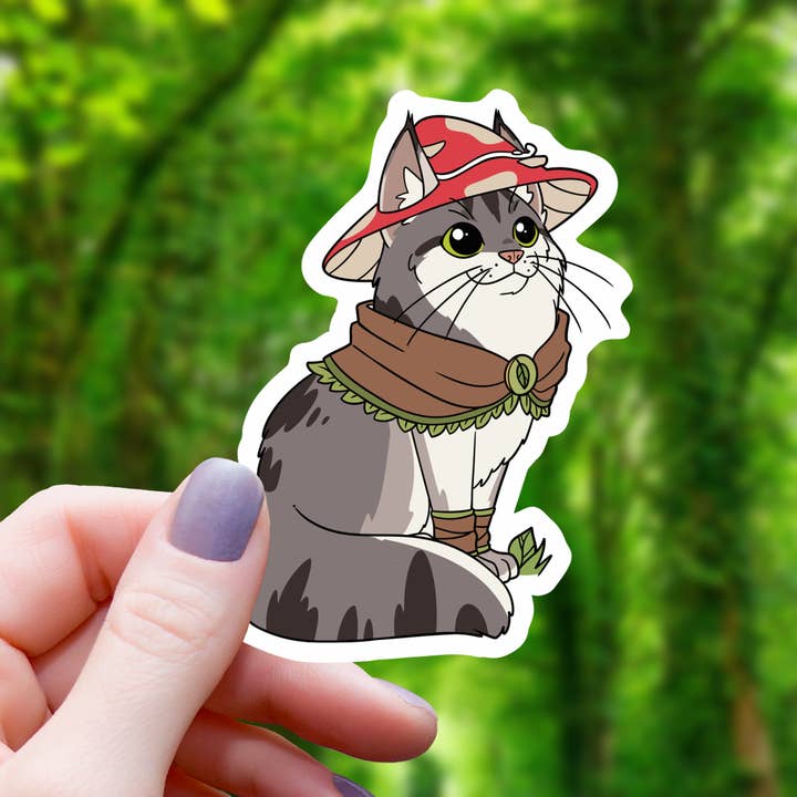 MAINE COON DRIUID TTRPG STICKER