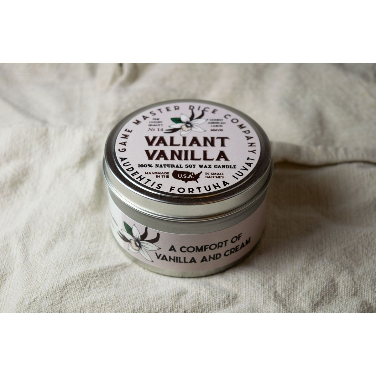 VALIANT VANILLA 8oz GAMING CANDLE