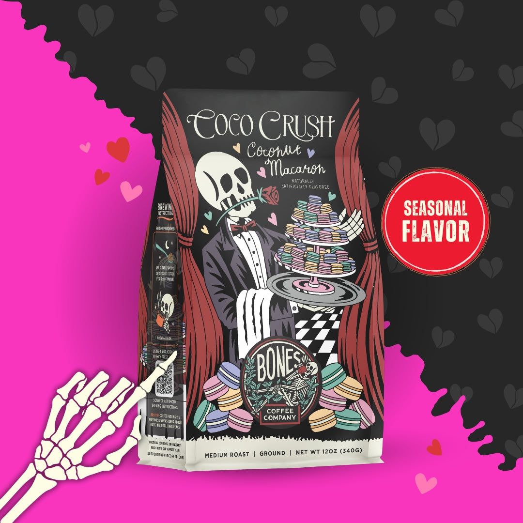 BONES COFFEE COCO CRUSH 12OZ GROUND COFFEE