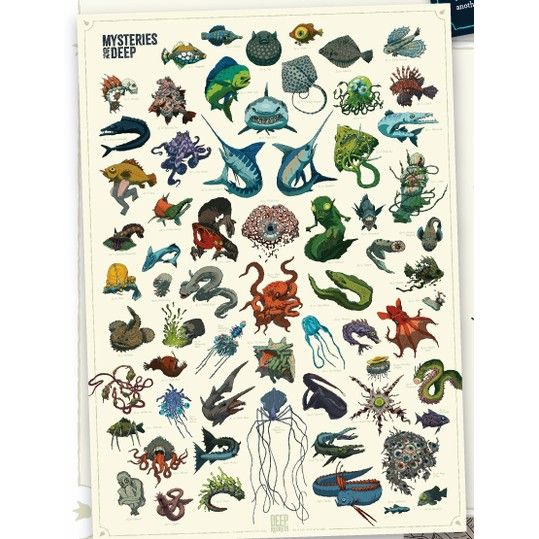 DEEP REGRETS MYSTERIES OF THE DEEP A1 POSTER