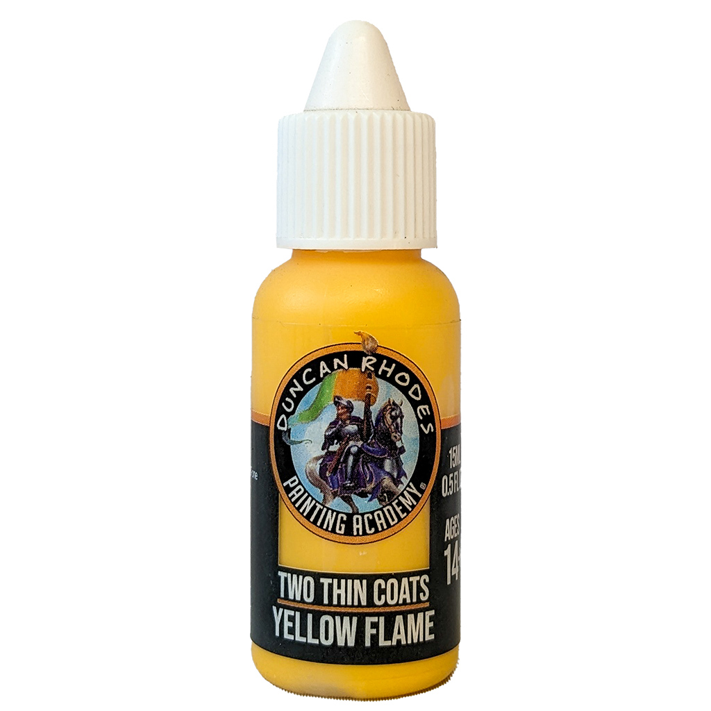 TWO THIN COATS YELLOW FLAME